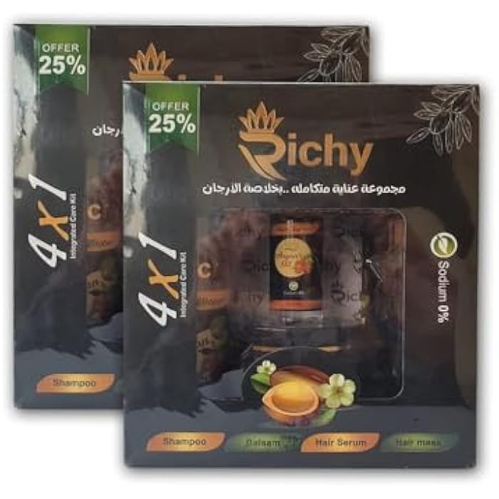 Richie After Protein Hair Care Set Shampoo Conditioner Bath Cream Serum - Image 2